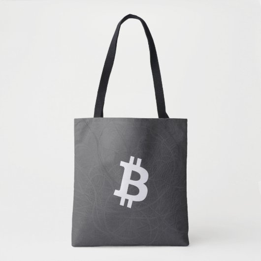 ビットコイン ニューロン グレー トートバッグ (正面)