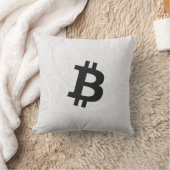 ビットコイン ニューロン ホワイト クッション (ブランケット)