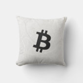 ビットコイン ニューロン ホワイト クッション (正面)
