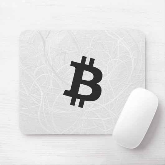 ビットコイン ニューロン ホワイト マウスパッド (マウス)
