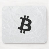 ビットコイン ニューロン ホワイト マウスパッド (正面)