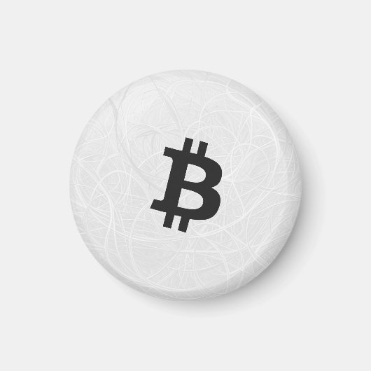 ビットコイン ニューロン ホワイト マグネット (正面)