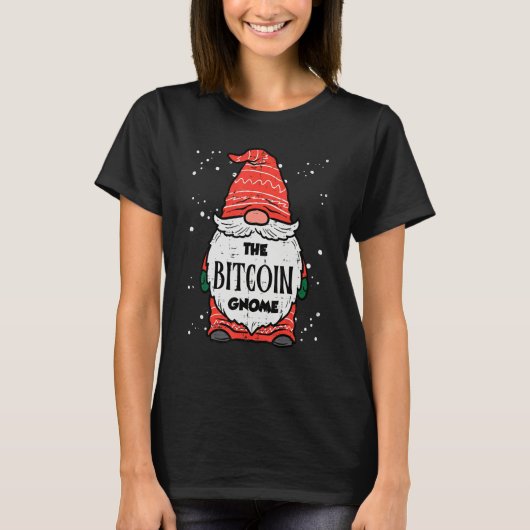 ビットコイン ノーム クリプト マッチング クリスマス ファミリー Tシャツ (正面)