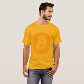 ビットコイン ビッグ ₿ (スタイル: 3) Tシャツ (正面フル)
