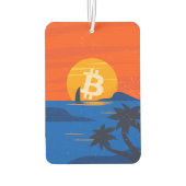 ビットコイン ビーチ カーエアーフレッシュナー (裏面)