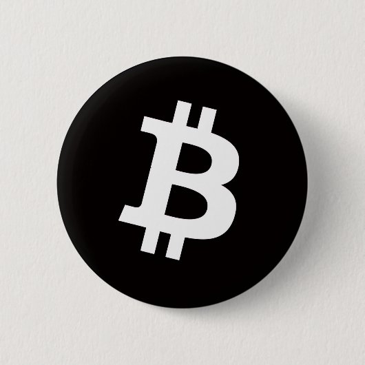 ビットコイン ピン留めボタン(中) 缶バッジ (正面)
