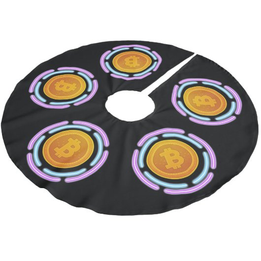 ビットコイン ブラッシュドポリエステルツリースカート (アングル)