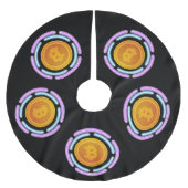 ビットコイン ブラッシュドポリエステルツリースカート (正面)