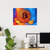 ビットコイン ポスター (ホームオフィス)