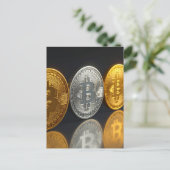 ビットコイン ポストカード (スタンド正面)