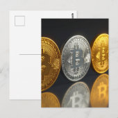 ビットコイン ポストカード (正面/裏面)
