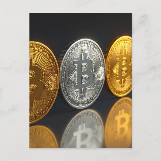 ビットコイン ポストカード (正面)