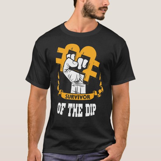 ビットコイン マイナー 暗号資産(仮想通貨)トレーダー BTC 投資家 暗号通貨 Tシャツ (正面)
