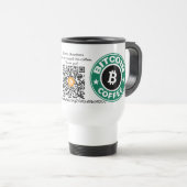 ビットコイン・マグ寄付 トラベルマグ (正面右)