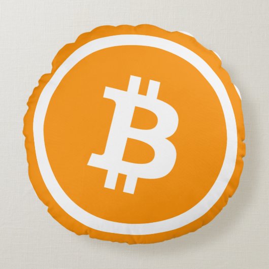 ビットコイン ラウンドクッション (正面)