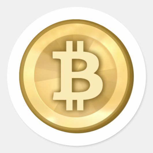 ビットコイン ラウンドシール (正面)