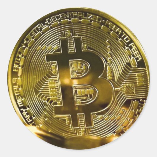 ビットコイン ラウンドシール (正面)