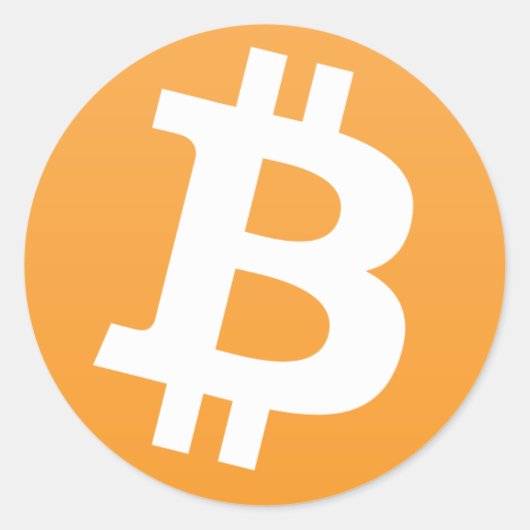 ビットコイン ラウンドシール (正面)