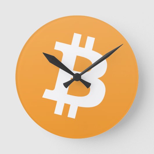 ビットコイン ラウンド壁時計 (正面)