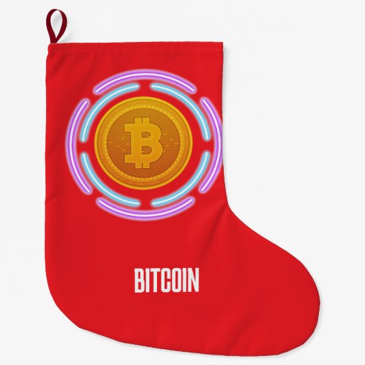 ビットコイン ラージクリスマスストッキング (正面)