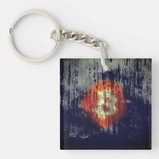 ビットコイン・レジリエントアート キーホルダー (正面)