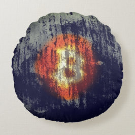 ビットコイン・レジリエントアート ラウンドクッション