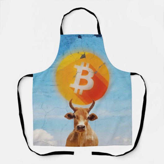 ビットコイン・レジリエント・ブル エプロン (正面)