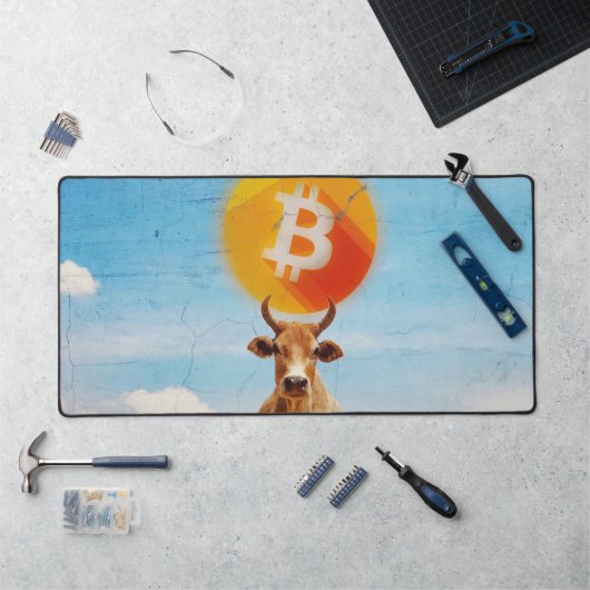 ビットコイン・レジリエント・ブル デスクマット (ワークステーション)