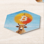 ビットコイン・レジリエント・ブル ペーパーコースター (アングル)