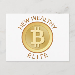 ビットコイン – 新しい裕福なエリート ポストカード