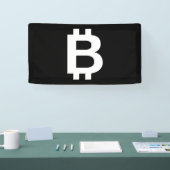 ビットコイン B クール 1.6x3 ビニール バナー 横断幕 (トレードショー)