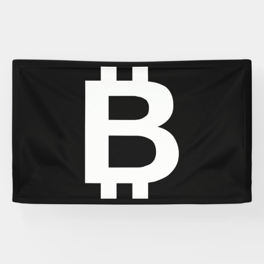 ビットコイン B クール 3x5 ヴィニール バナー 横断幕 (横)