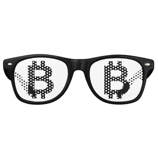 ビットコイン B ボールド パーティー レトロ サングラス (正面)