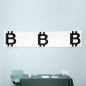 ビットコイン B ボールド 2.5x12 ヴィニール バナー 横断幕 (トレードショー)
