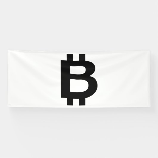 ビットコイン B ボールド 4x10 ビニール バナー 横断幕 (横)