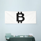 ビットコイン B ボールド 4x10 ビニール バナー 横断幕 (トレードショー)