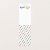 ビットコイン#BTCレインボーデザインシードカードニーモニック 名刺 (外部フラット)