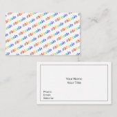 ビットコイン#BTCレインボーデザイン 名刺 (正面/裏面)