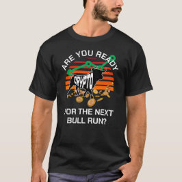 ビットコイン CRYPTO BULL RUN Tシャツ