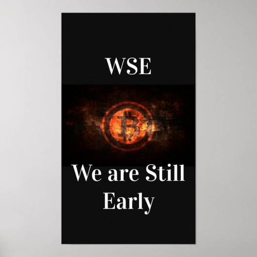 ビットコイン、WSE式の暗号ポスター ポスター (正面)