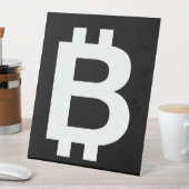 ビットコインBカッコいいペデスタル標識 台座サイン (インサイチュ)
