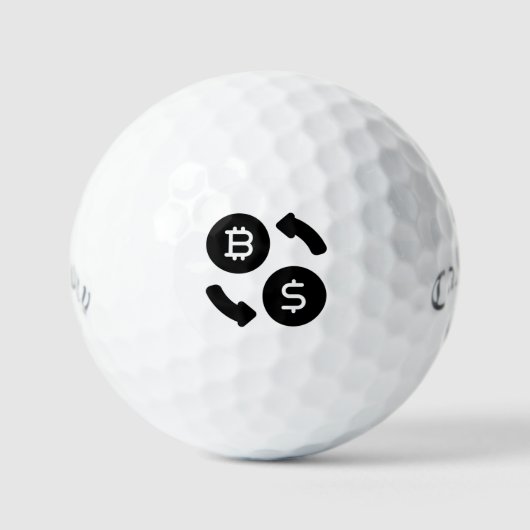 ビットコインBS暗号から米ドル ゴルフボール (正面)