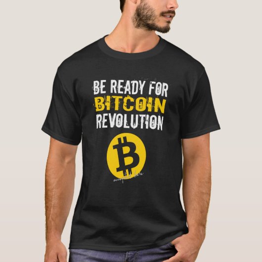 ビットコインBtcクリプト革命準備 Tシャツ (正面)