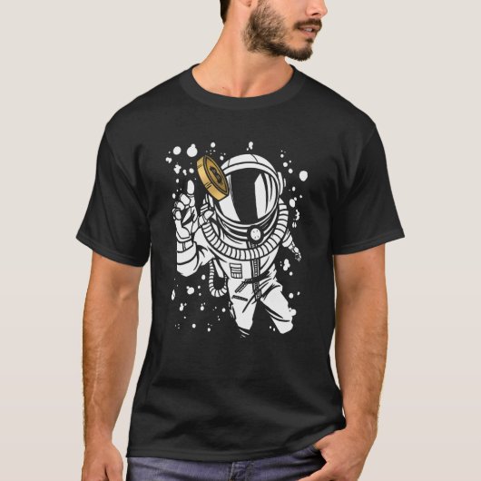 ビットコインBTCブロックチェーン暗号通貨 Tシャツ (正面)