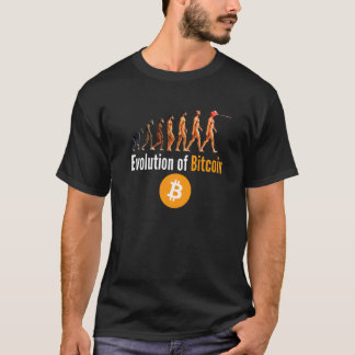 ビットコインBtc暗号通貨の進化 Tシャツ