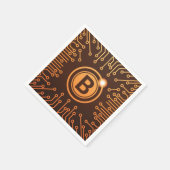 ビットコインBTC暗号通貨ブロックチェーン スタンダードカクテルナプキン (角)