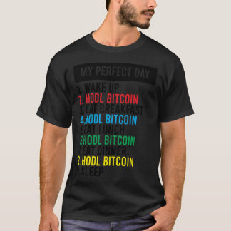 ビットコインHODLミームBTCアイディア用ビットコイン Tシャツ