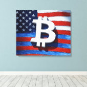 ビットコインUSA キャンバスプリント (インサイチュ (ウッドフロア))