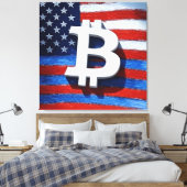 ビットコインUSA キャンバスプリント (インサイチュ (寝室))