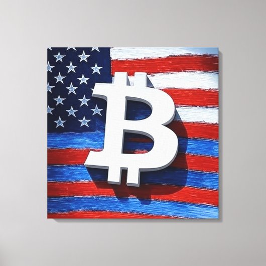 ビットコインUSA キャンバスプリント (正面)